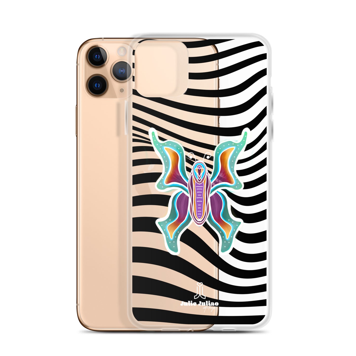 Technicolor Butterfly - Clear Case for iPhone®