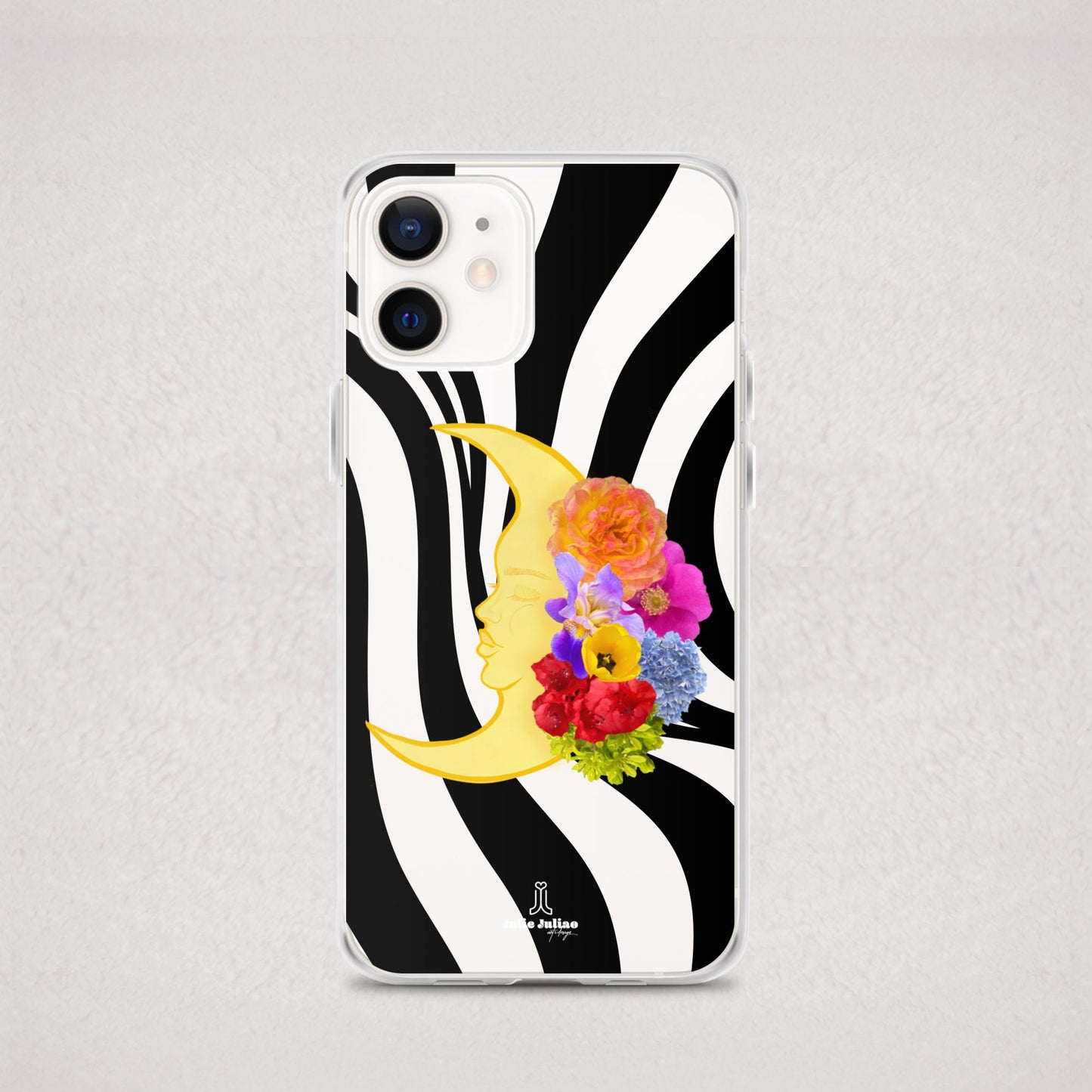 Blooming Moon Clear Case for iPhone®