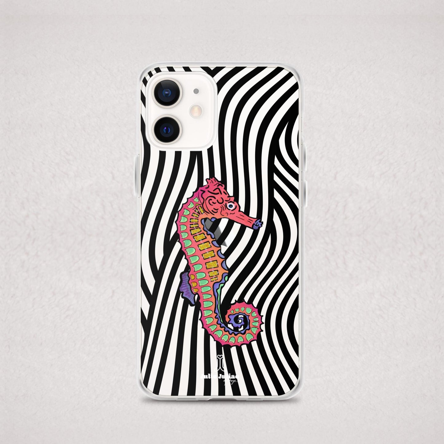 Trippy Seahorse Clear Case for iPhone®