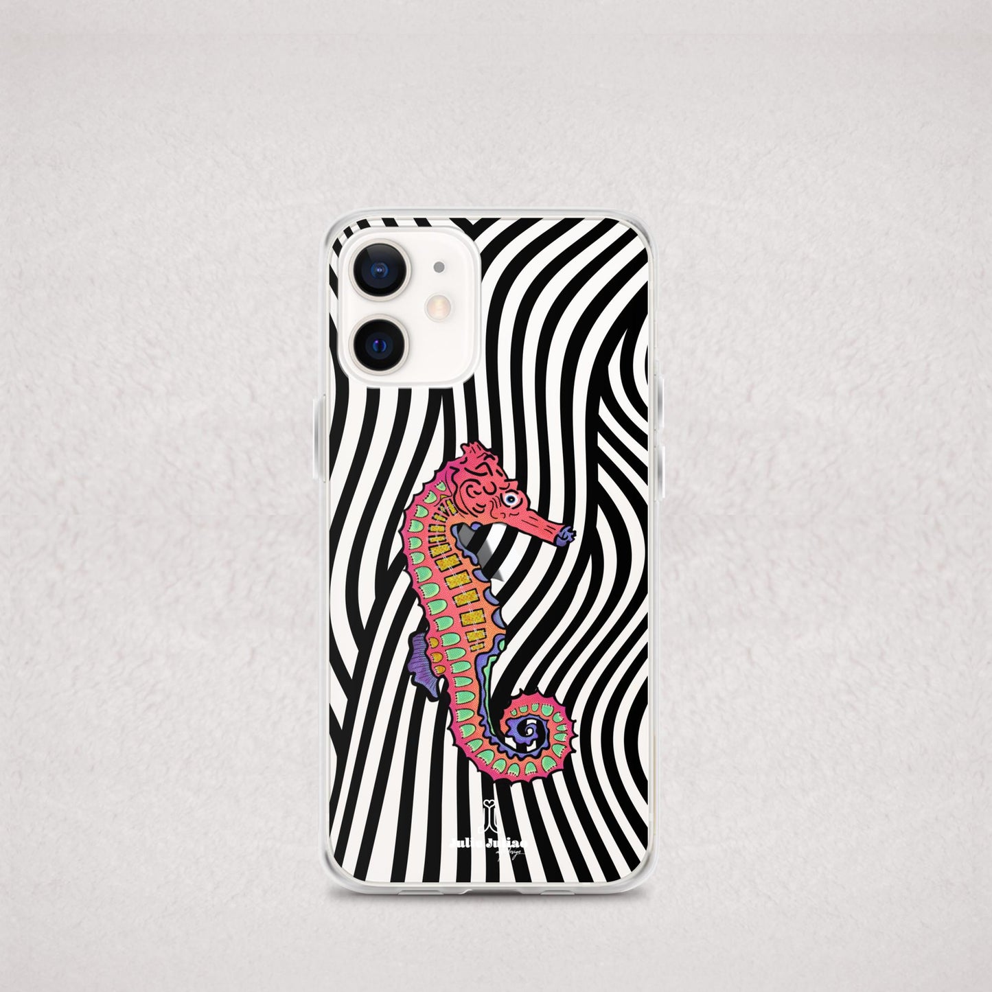 Trippy Seahorse Clear Case for iPhone®