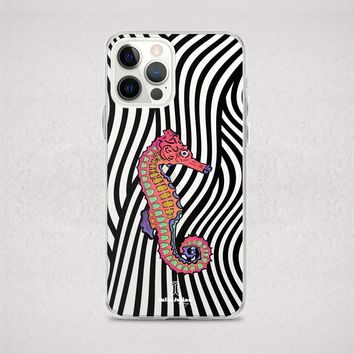 Trippy Seahorse Clear Case for iPhone®