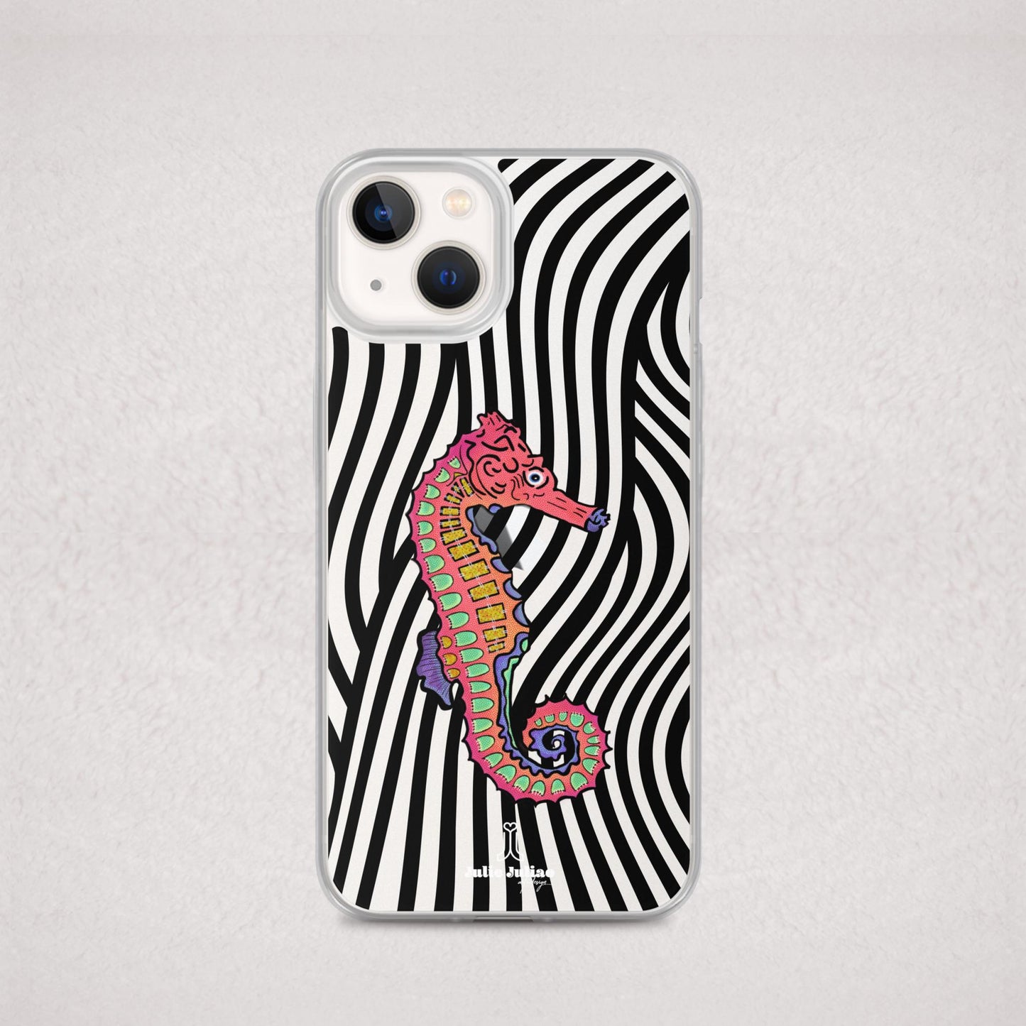 Trippy Seahorse Clear Case for iPhone®