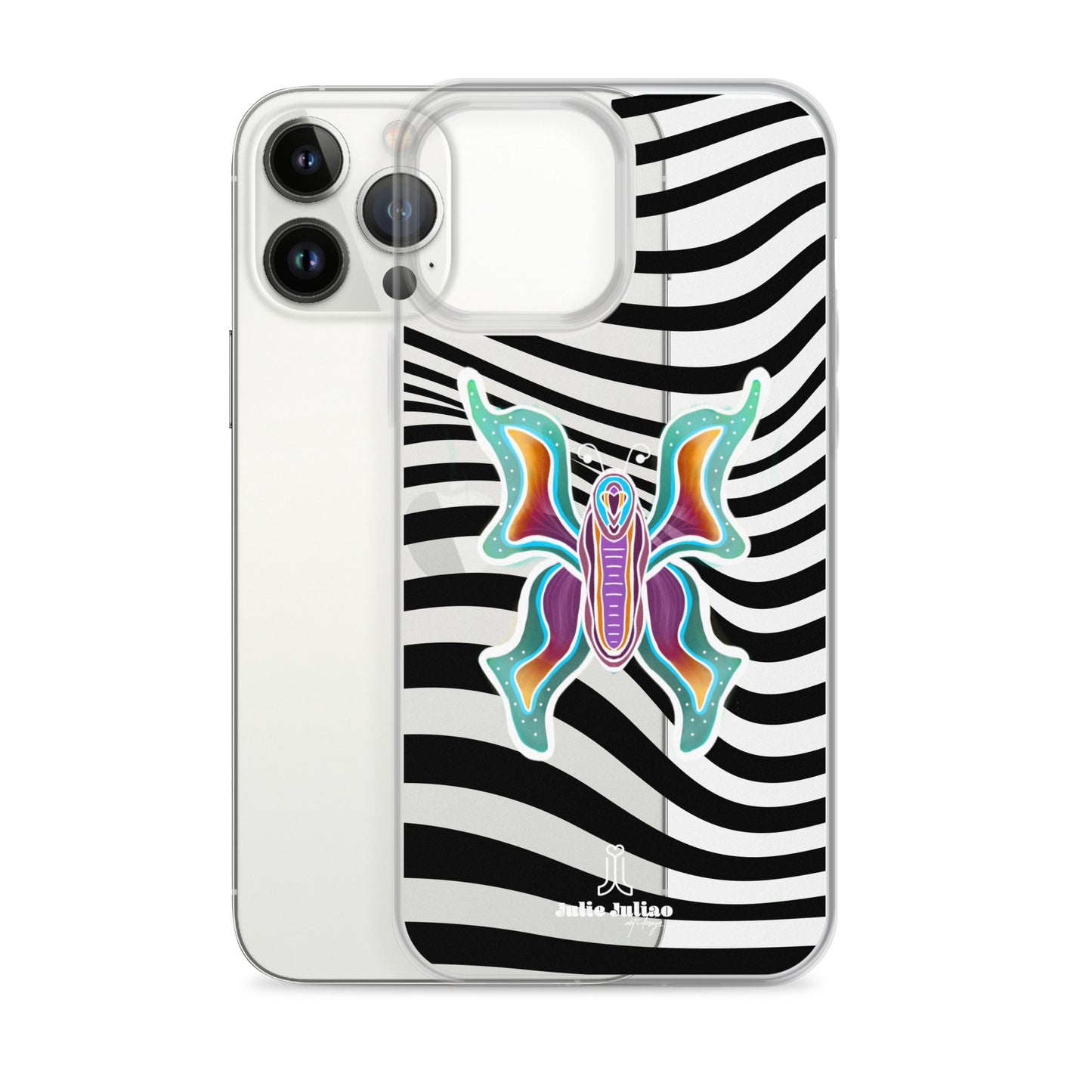 Technicolor Butterfly - Clear Case for iPhone®