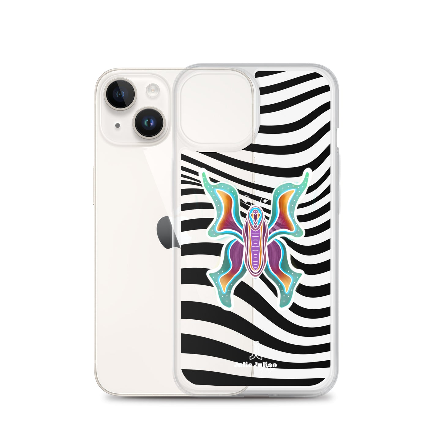 Technicolor Butterfly - Clear Case for iPhone®