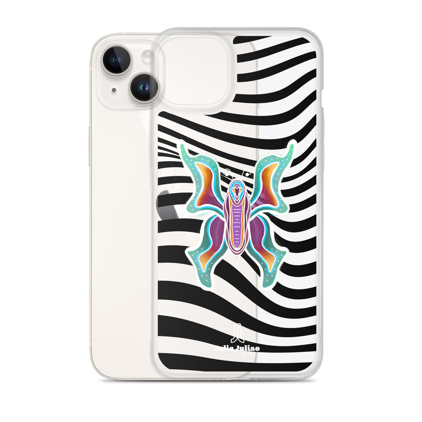 Technicolor Butterfly - Clear Case for iPhone®