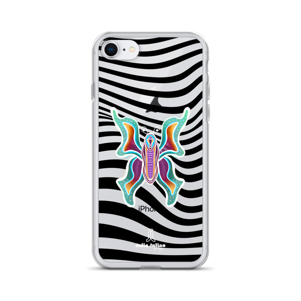 Technicolor Butterfly - Clear Case for iPhone®