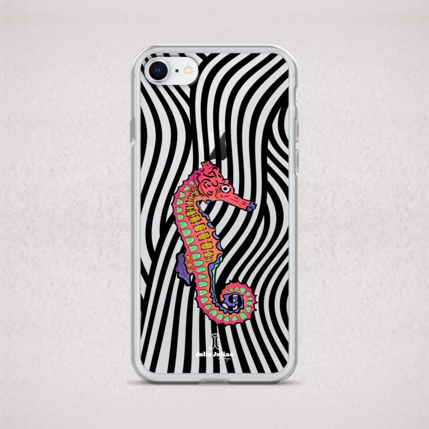 Trippy Seahorse Clear Case for iPhone®