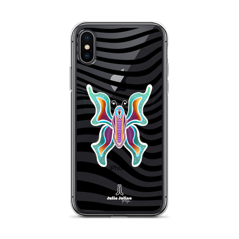 Technicolor Butterfly - Clear Case for iPhone®