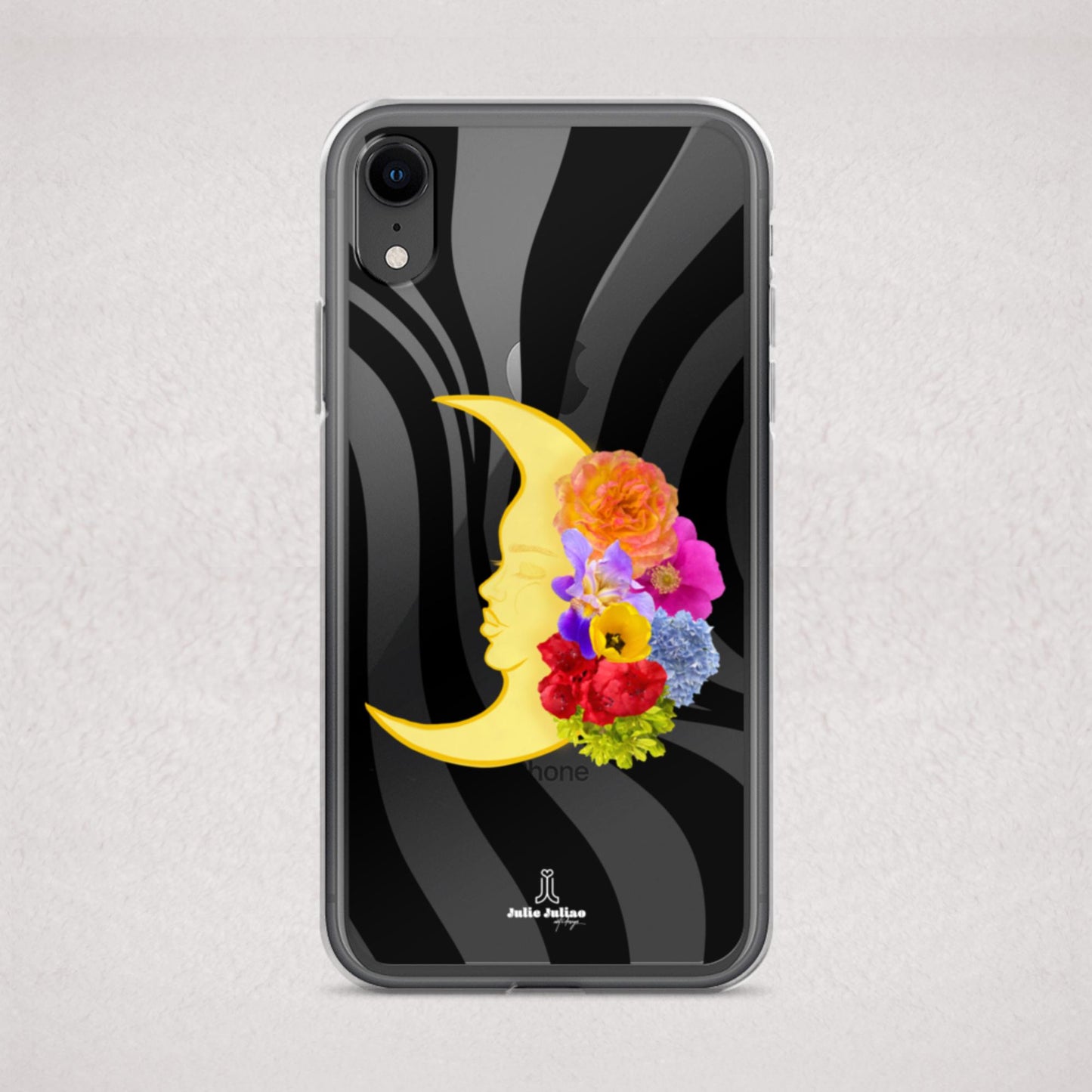 Blooming Moon Clear Case for iPhone®