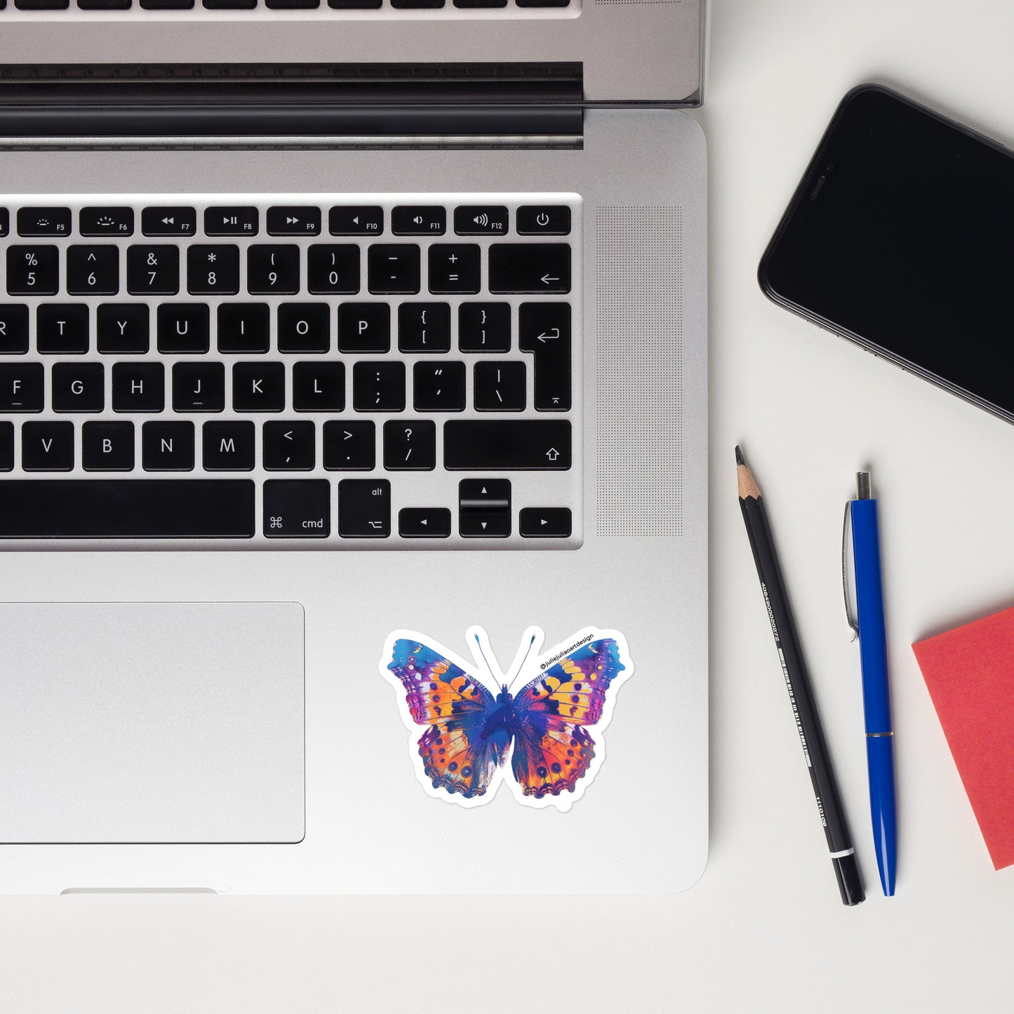Glowing Butterfly Bubble-free stickers