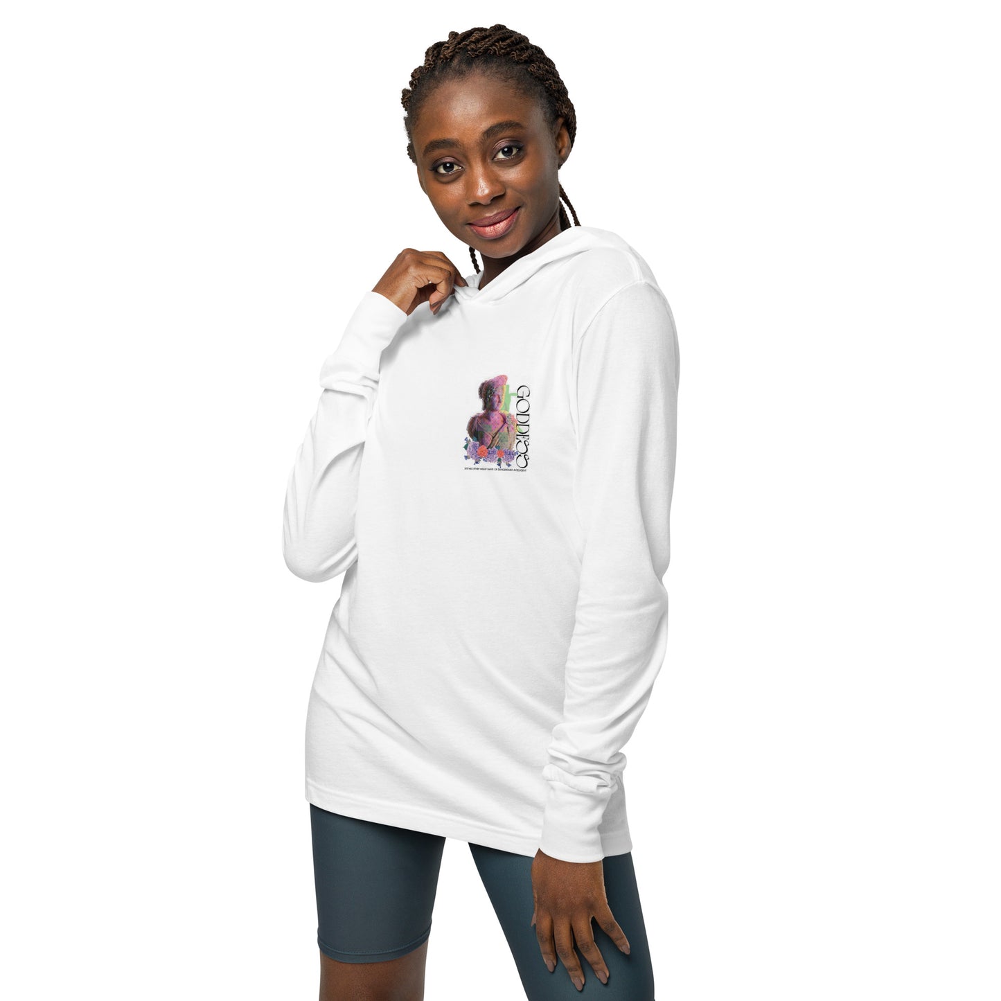 Hooded long-sleeve tee