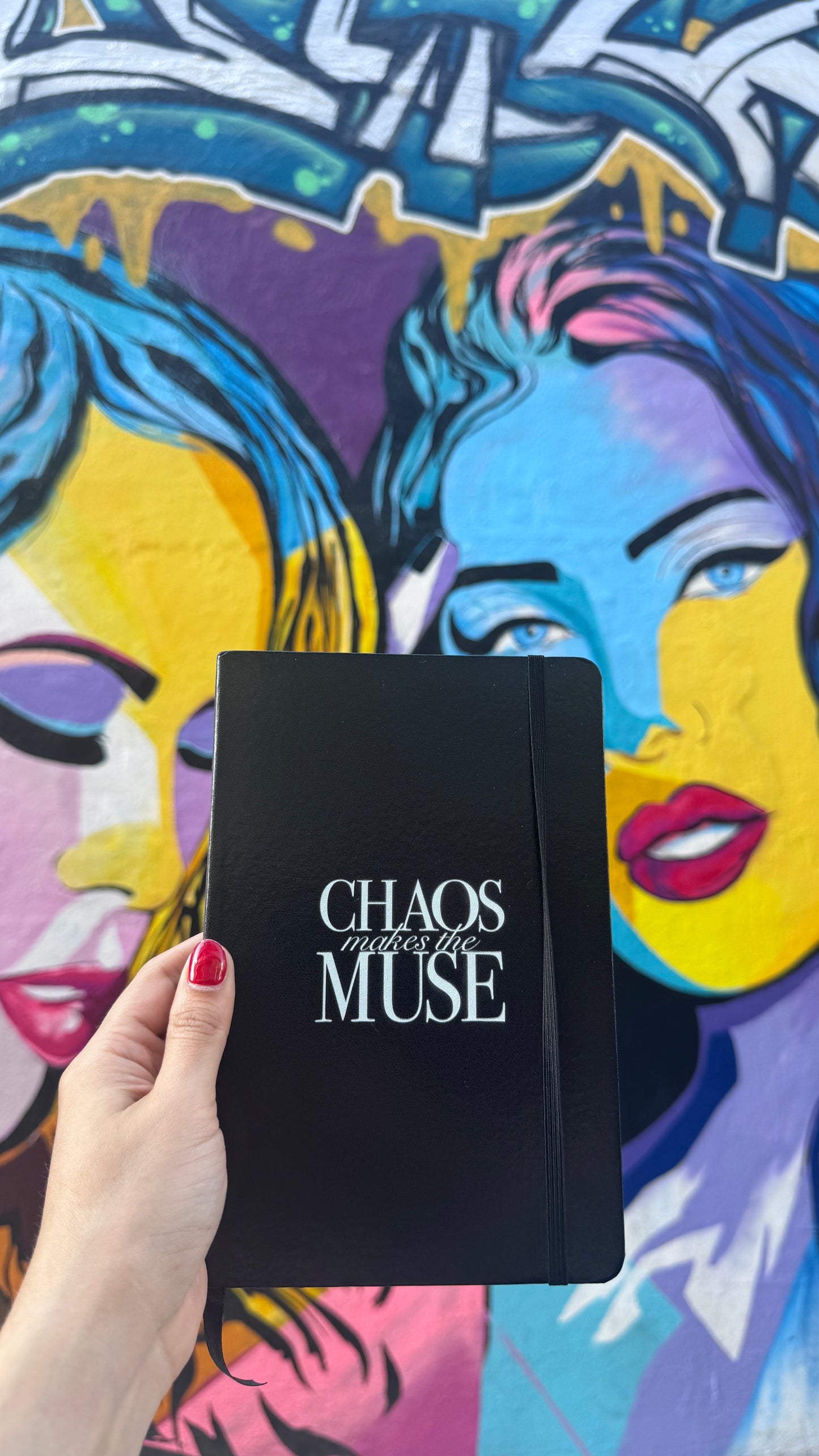 Chaos Makes The Muse Hardcover bound notebook