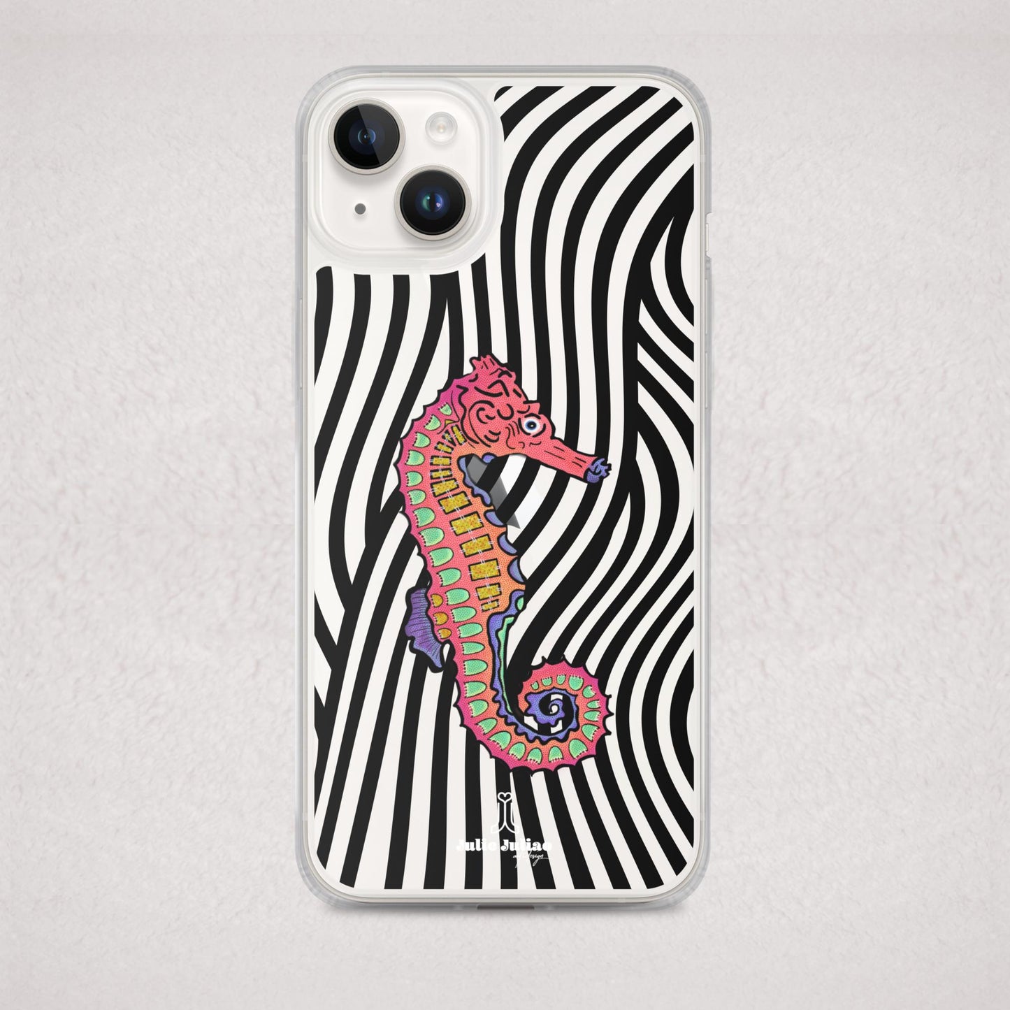 Trippy Seahorse Clear Case for iPhone®