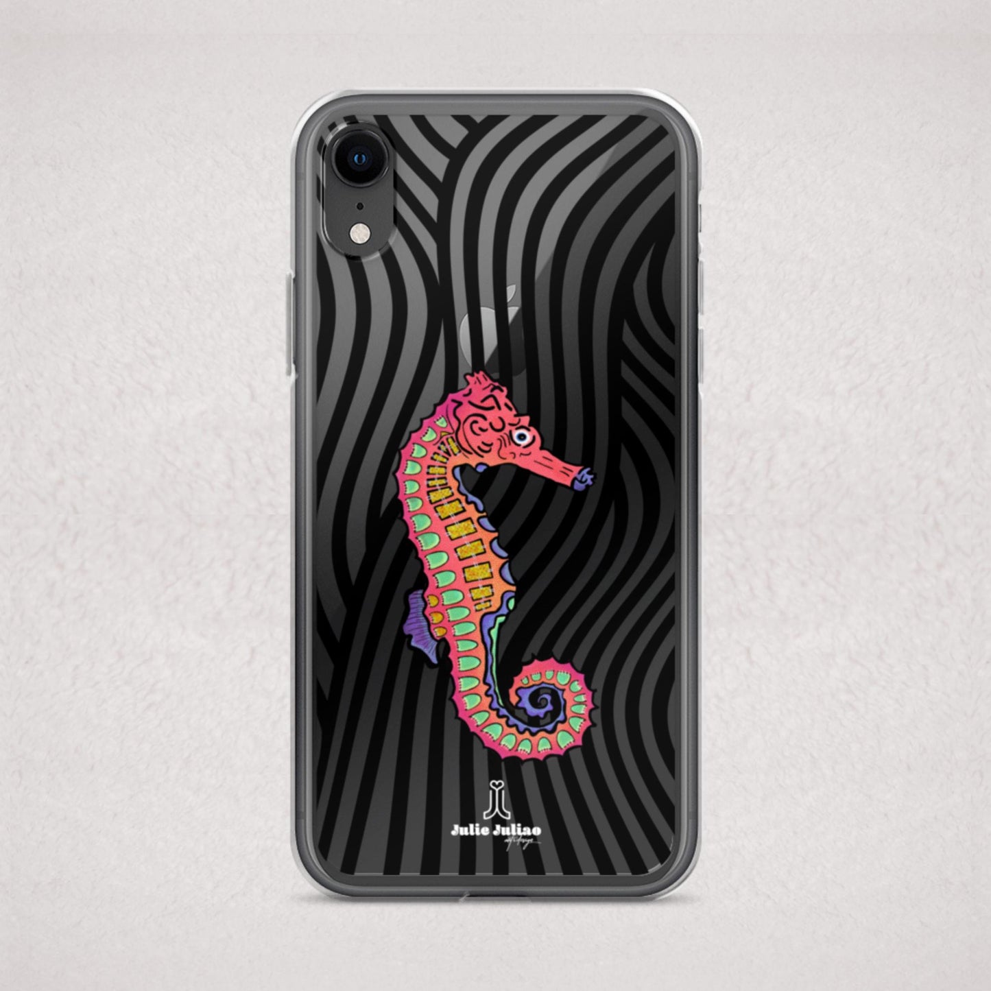 Trippy Seahorse Clear Case for iPhone®